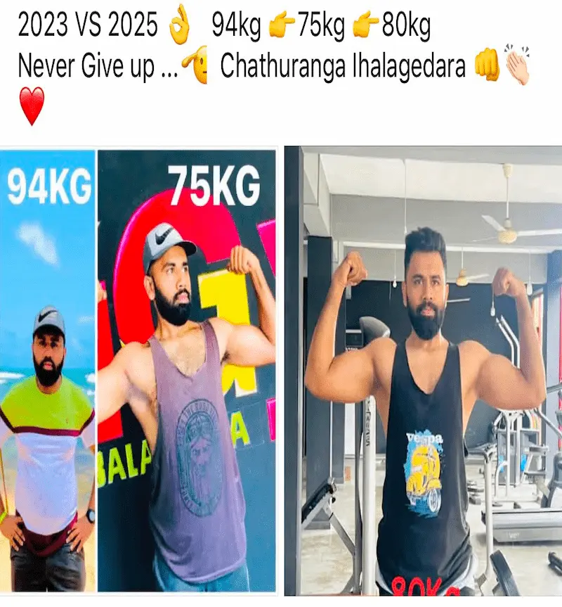 Sahan Rajapaksha Transformation